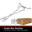 Fits 2011-2022 Jeep Direct-Fit Replacement Exhaust System 106-0834 aluminized steel