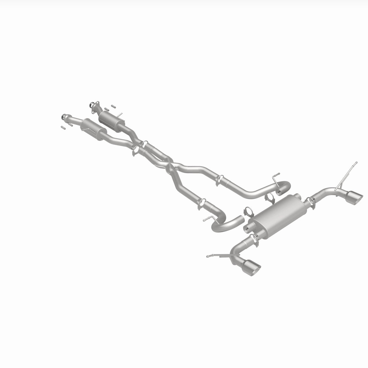 Fits 2011-2022 Jeep Direct-Fit Replacement Exhaust System 106-0834 aluminized steel