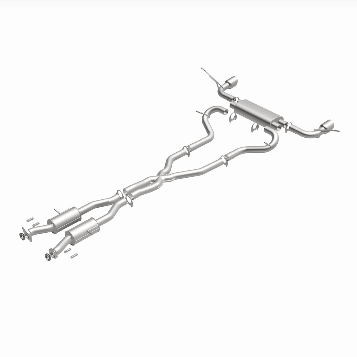 Fits 2011-2022 Jeep Direct-Fit Replacement Exhaust System 106-0834 aluminized steel