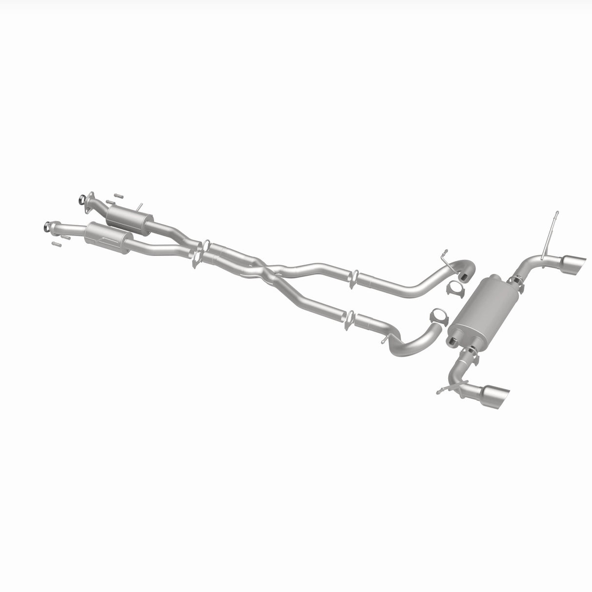 Fits 2011-2022 Jeep Direct-Fit Replacement Exhaust System 106-0834 aluminized steel