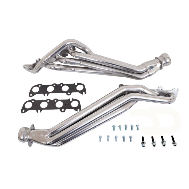 Fits 2011-2023 Mustang 5.0 1-3/4 Long Tube Exhaust Headers-Silver-16330 for 2011-2023 Ford Mustang polished