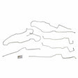 Intermediate Brake Line Kit for 2009-2014 Ford F-150 short bed long bed stainless steel
