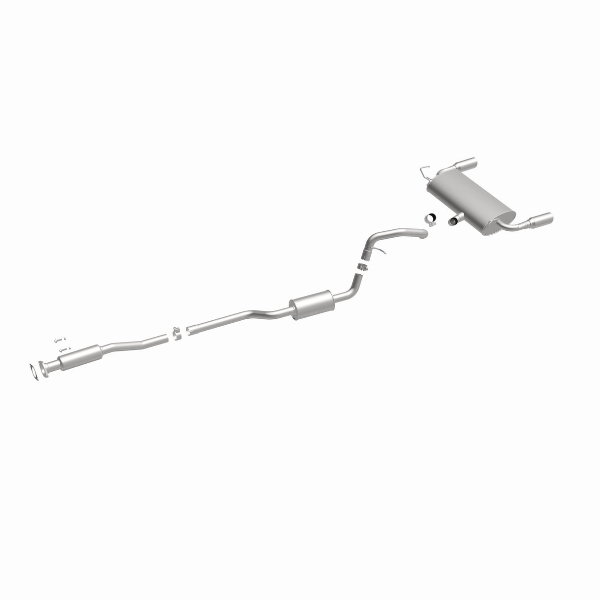 Fits 2013-2018 Ford Escape Stainless Direct-Fit Replacement Exhaust 116-0504 stainless steel