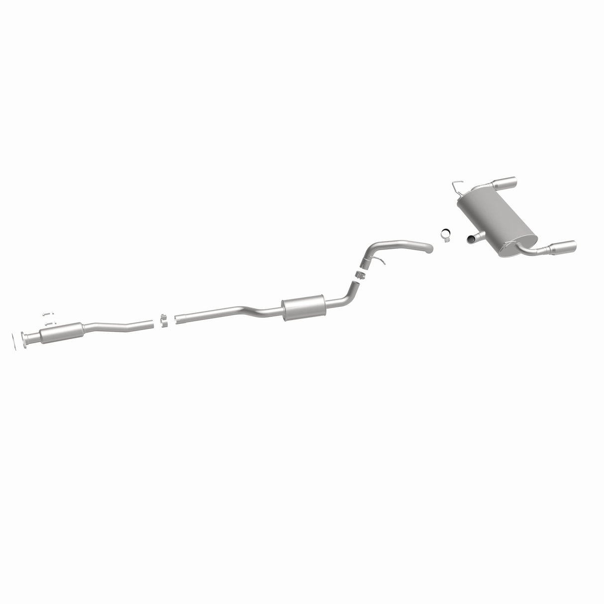 Fits 2013-2018 Ford Escape Stainless Direct-Fit Replacement Exhaust 116-0504 stainless steel