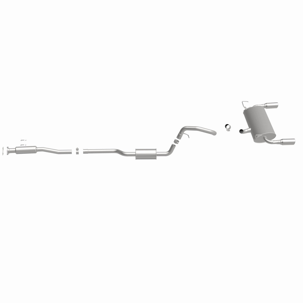 Fits 2013-2018 Ford Escape Stainless Direct-Fit Replacement Exhaust 116-0504 stainless steel
