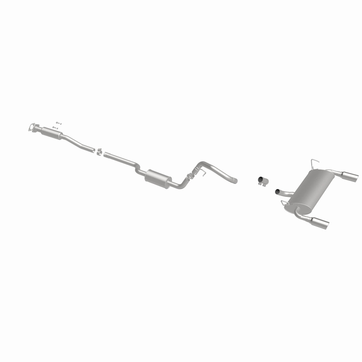 Fits 2013-2018 Ford Escape Stainless Direct-Fit Replacement Exhaust 116-0504 stainless steel