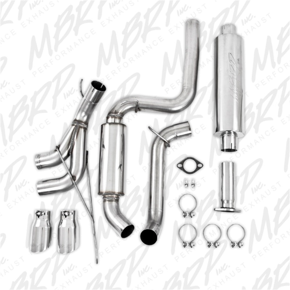 MBRP cat-back exhaust system fits 2013-2018 Ford Armor Pro Series T304 stainless steel S4200304 3 inch inlet/outlet