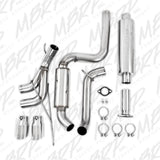 MBRP cat-back exhaust system fits 2013-2018 Ford Armor Pro Series T304 stainless steel S4200304 3 inch inlet/outlet