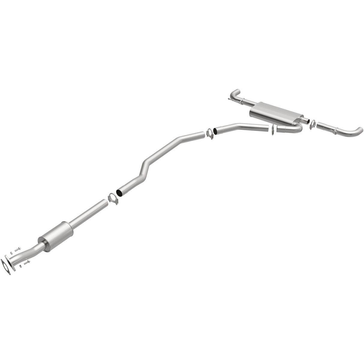 Fits 2013-2020 Ford Fusion Direct-Fit Replacement Exhaust System 106-0762 aluminized steel