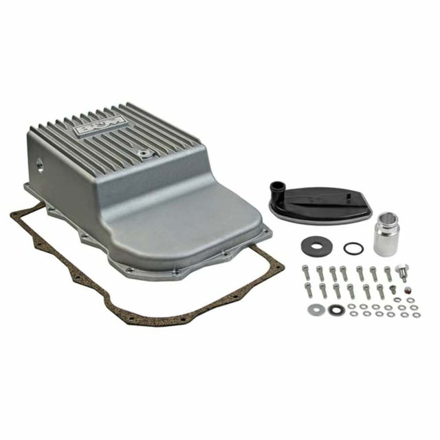 Fits 2013-2023 Ram 1500 Trucks Hi-Tek Deep Transmission Pan - Aluminum black