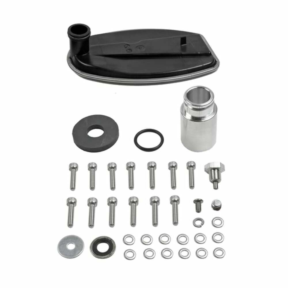 Fits 2013-2023 Ram 1500 Trucks Hi-Tek Deep Transmission Pan - Black aluminum black anodized