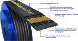 t Fits 2014-2015 Chevrolet Cruze Aramid Multi V Serpentine Belt: K, 72.6" A060726 Good Year Belts