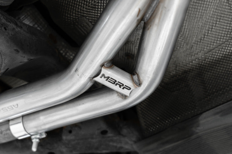 MBRP performance muffler fits 2014-2016 Audi Armor Pro Series T304 stainless steel S4611304 2.25 inch inlet/outlet