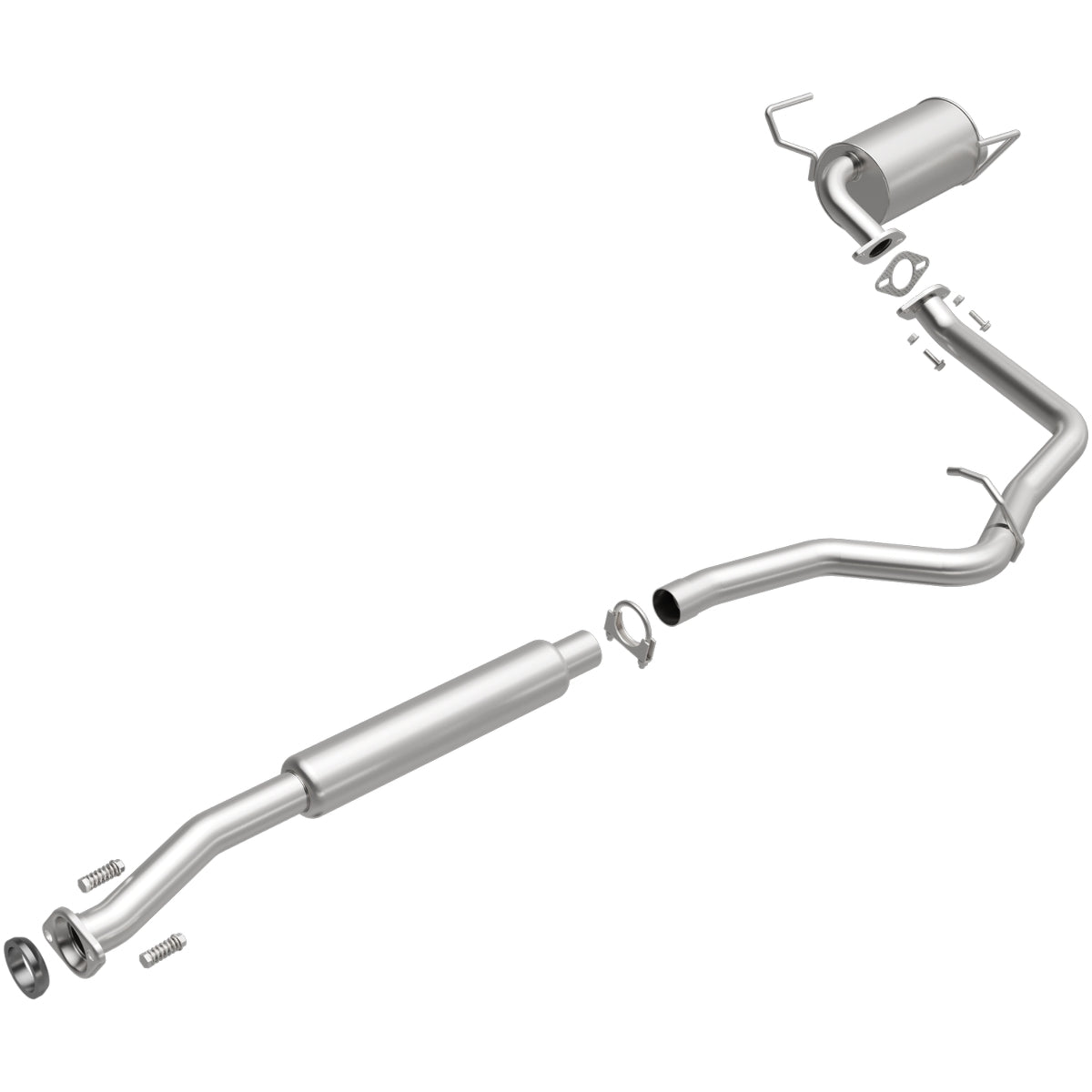 Fits 2014-2016 Subaru Forester 2.5L Direct-Fit Replacement Exhaust 106-0596 aluminized steel