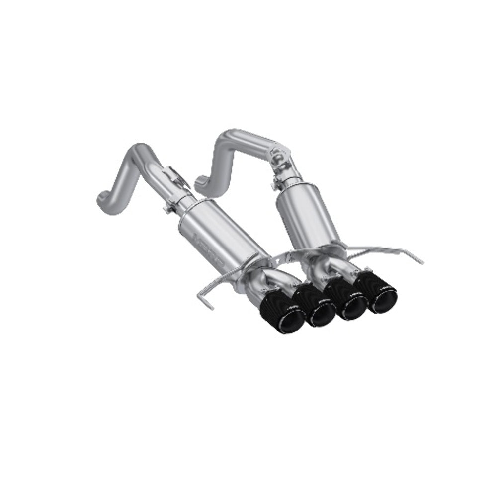 t Fits 2014-2019 Corvette 3" Dual Muffler Axle Back w/Quad 4" Carbon Tips-S70303CF MBRP Exhaust