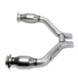 Fits 2015-17 Mustang V6 Short Mid H Pipe w/Converters For Use w/ 1642/16420-1465