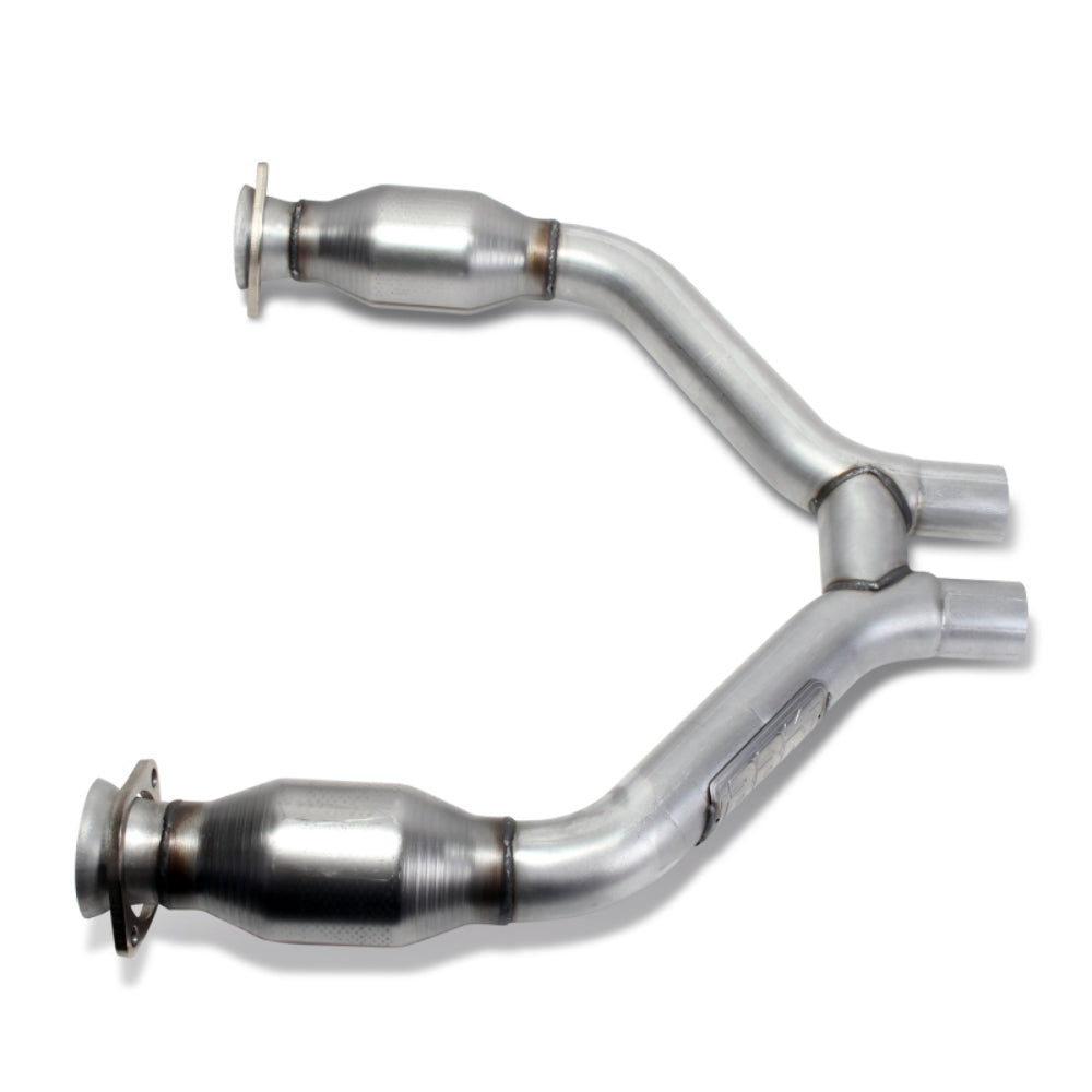 Fits 2015-17 Mustang V6 Short Mid H Pipe w/Converters For Use w/ 1642/16420-1465