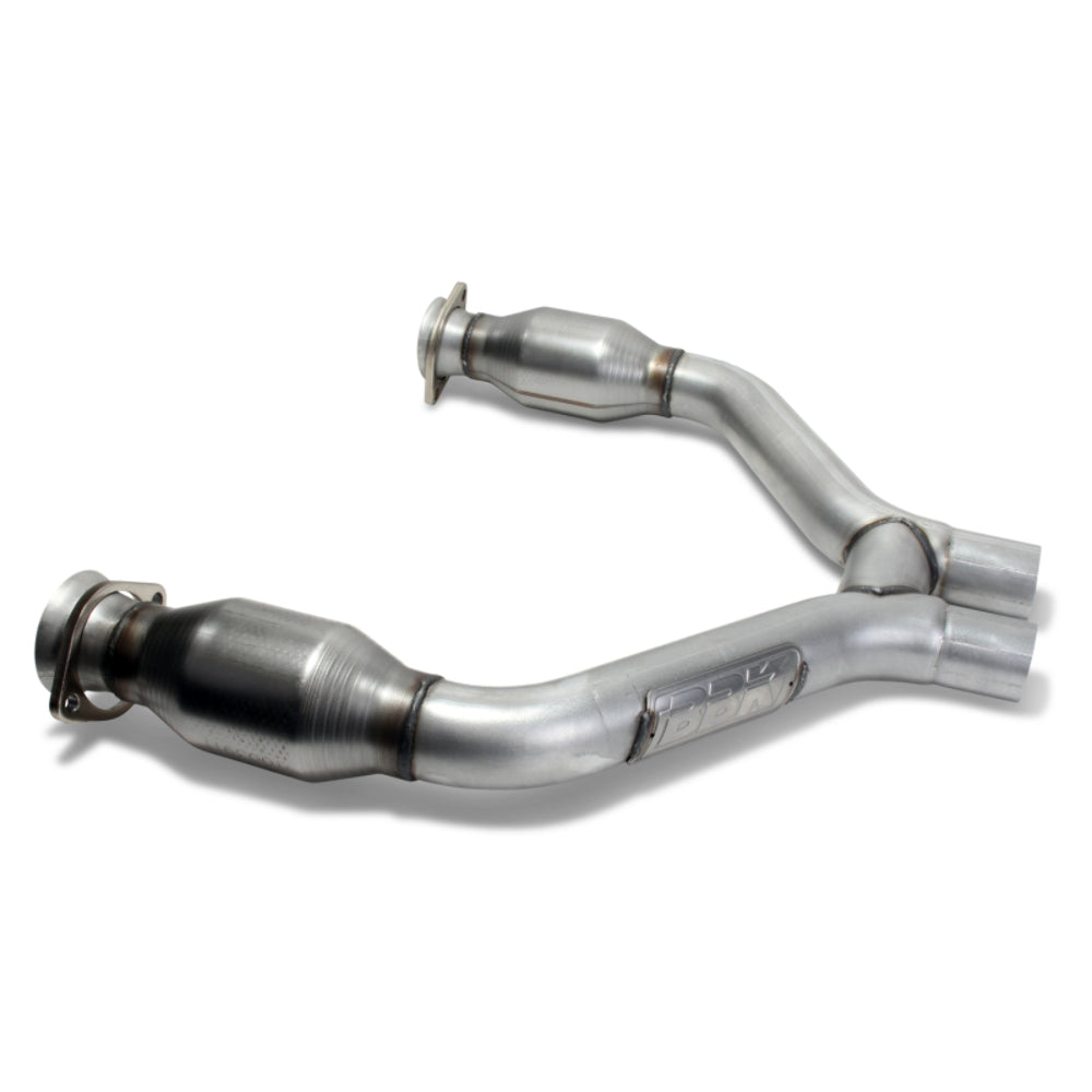 Fits 2015-17 Mustang V6 Short Mid H Pipe w/Converters For Use w/ 1642/16420-1465