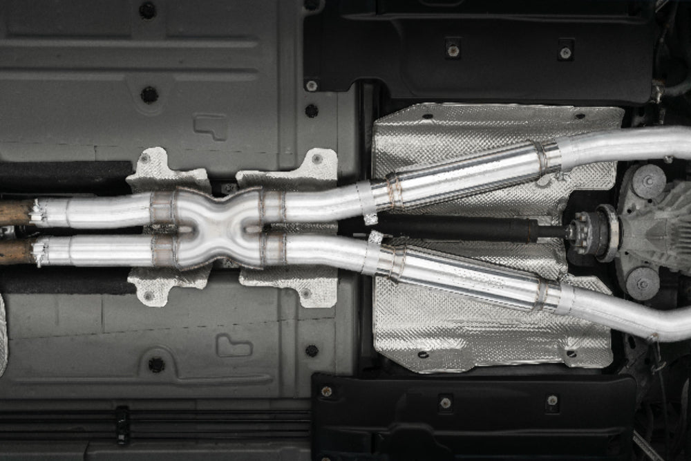 t Fits 2015-2016 Dodge Challenger 3in. Cat Back; Dual Rear; Quad Tips - S7115AL MBRP Exhaust