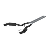 MBRP cat-back exhaust system fits 2015-2017 Ford Mustang dual split rear exit aluminized steel S7277BLK 4.5 inch inlet/outlet