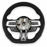 t Fits 2015-2017 Ford Mustang Steering Wheel-Alcantara Wrapped Heated-RK950-08 Rekudo