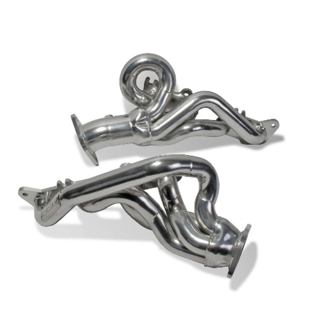 Fits 2015-2017 Mustang 5.0 GT 1-3/4 Tuned Length Shorty Headers-Silver-18480 for 2015-2017 Ford Mustang polished