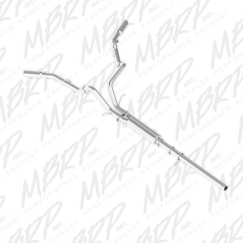 MBRP cat-back exhaust system fits 2015-2018 Chevy Silverado 1500 aluminized steel S5082AL