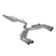 MBRP cat-back exhaust system fits 2015-2020 Audi Armor Pro Series T304 stainless steel S4601304