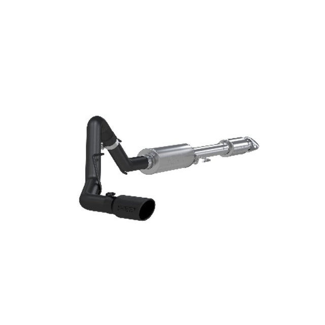 MBRP cat-back exhaust system fits 2015-2020 Ford F-150 single side exit aluminized steel S5256BLK 3 inch inlet/outlet