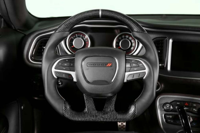 Fits 2015-2022 Dodge Charger; Steering Wheel-Carbon Fiber Heated-CH950-19 Challenger