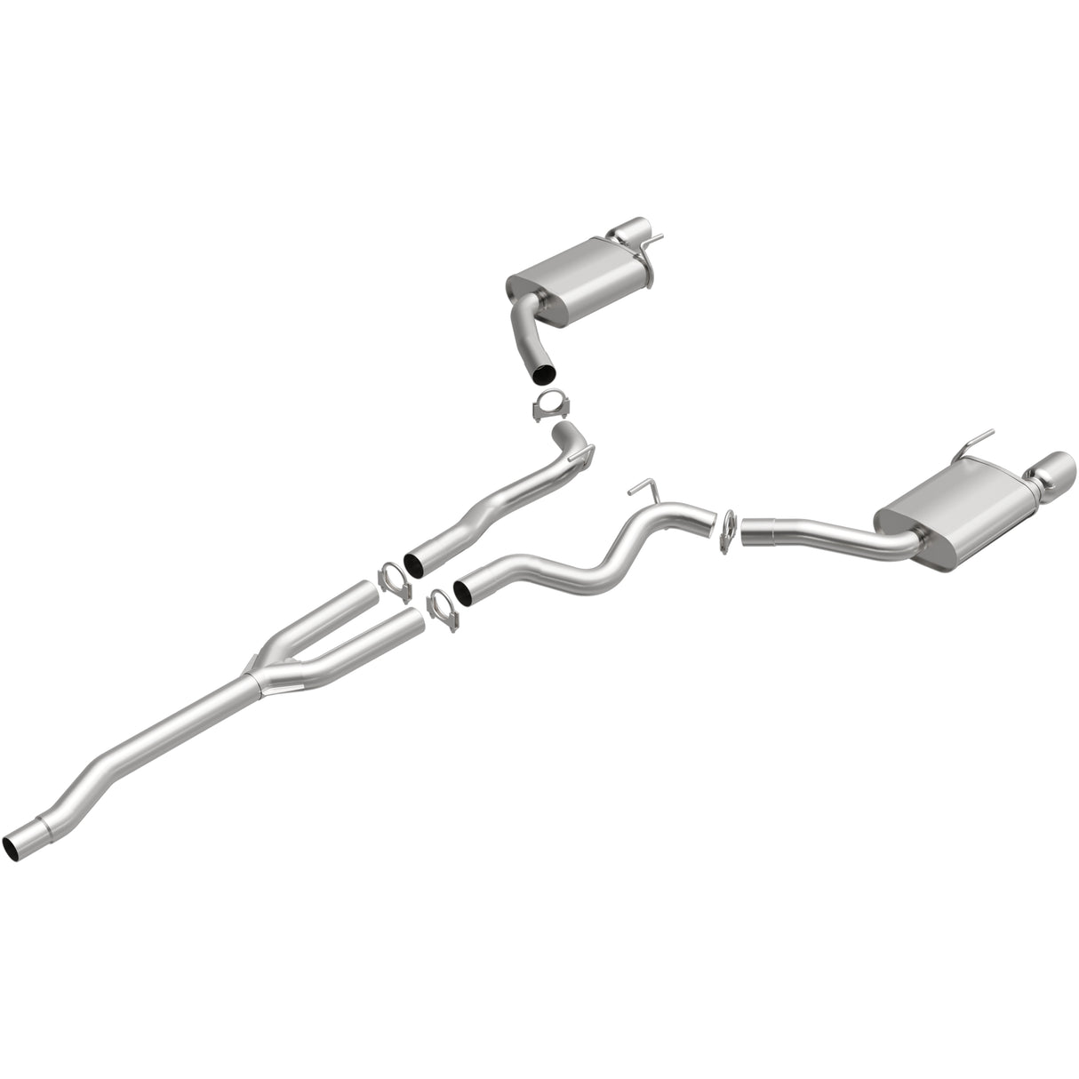 Fits 2015-2023 Ford Mustang 2.3L Direct-Fit Replacement Exhaust System 106-0821 aluminized steel