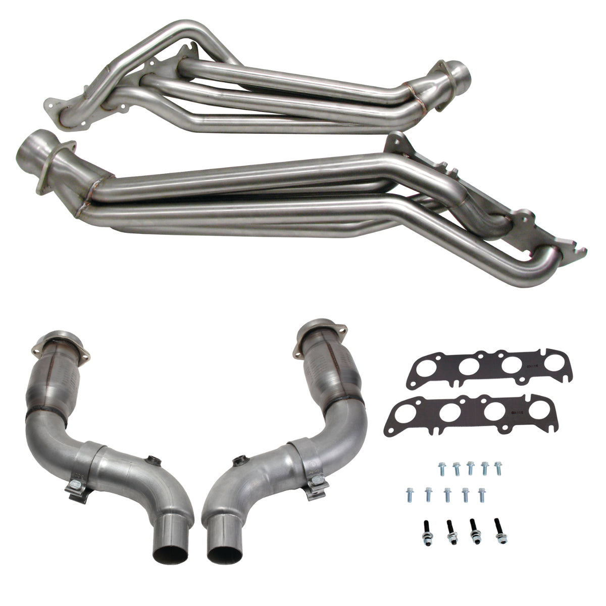 t Fits 2015-2023 Mustang GT 1-3/4 Tube Headers, Short Mid Pipe w/Converters-16338 BBK Performance