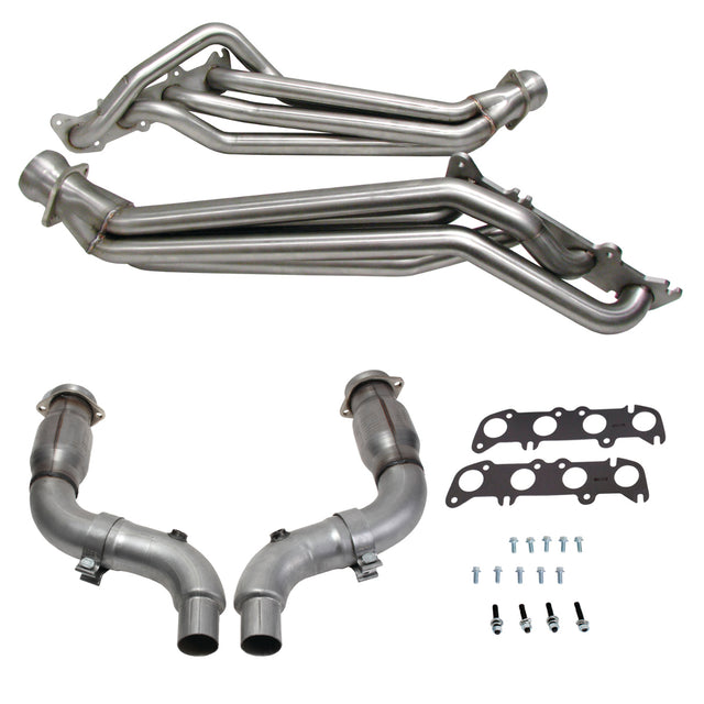 t Fits 2015-2023 Mustang GT 1-3/4 Tube Headers, Short Mid Pipe w/Converters-16338 BBK Performance