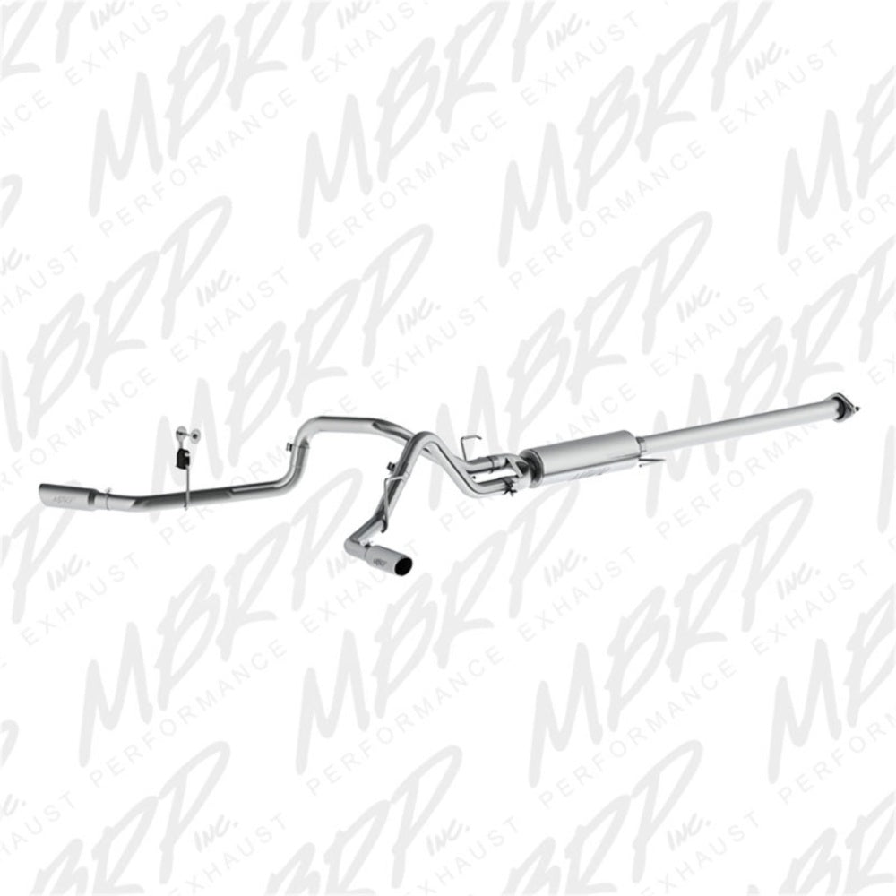 MBRP cat-back exhaust system fits 2016-2020 Ford F-150 dual side exit aluminized steel S5254AL 2 inch inlet/outlet