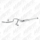 MBRP cat-back exhaust system fits 2016-2020 Ford F-150 dual side exit aluminized steel S5254AL 2 inch inlet/outlet