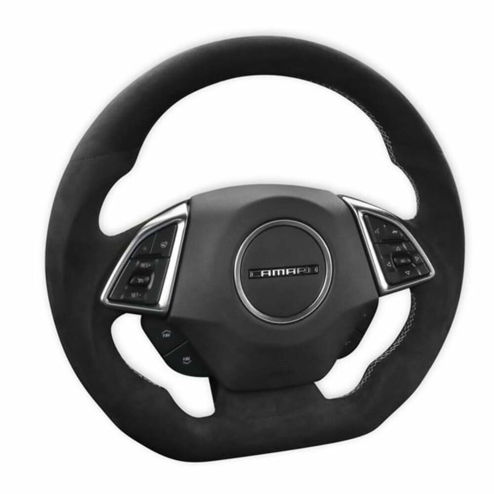 Fits 2016-2022 Chevrolet Camaro Muscle Cars Steering Wheel-Alcantara CA950-14