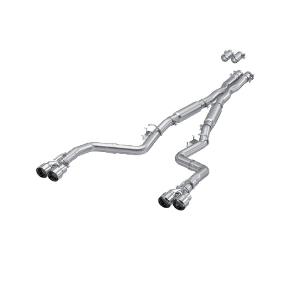 MBRP cat-back exhaust system fits 2016-2023 Dodge Challenger dual rear exit aluminized steel S7113AL 3 inch inlet/outlet