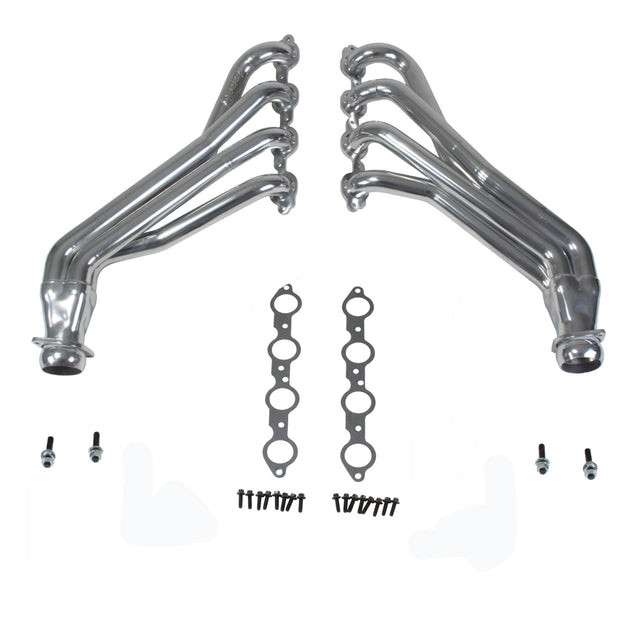Fits 2016-2024 Camaro SS 6.2 Lt1 1-7/8 Long Tube Exhaust Headers-Silver-40440 for 2016-2024 Chevy Camaro polished