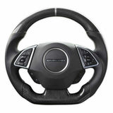 Fits 2016-22 Chevrolet Camaro Muscle Cars Steering Wheel Carbon Fiber CA950-13 black