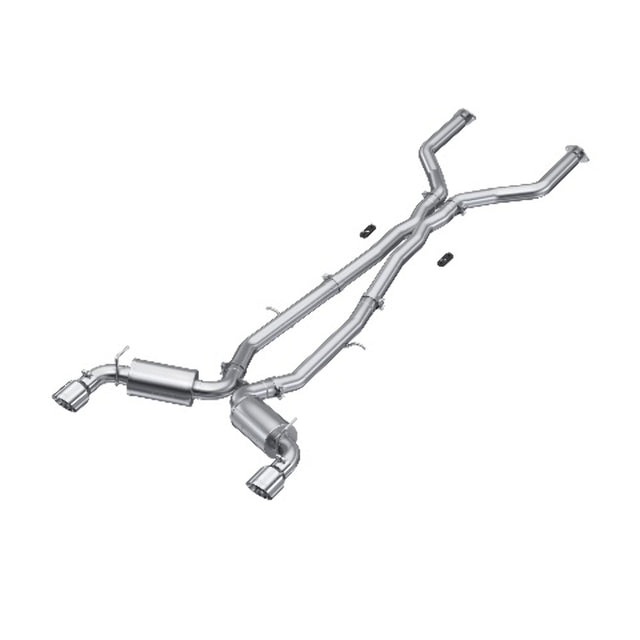 MBRP cat-back exhaust system fits 2017-2020 Infiniti dual rear exit Armor Pro Series T304 stainless steel S4404304