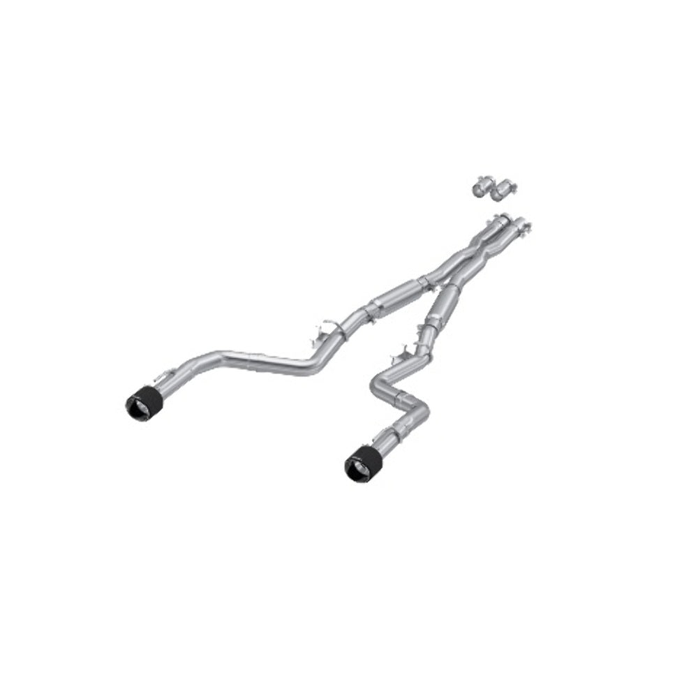 MBRP cat-back exhaust system fits 2017-2023 Dodge Charger dual rear exit Armor Pro Series T304 stainless steel S71173CF 3 inch inlet/outlet