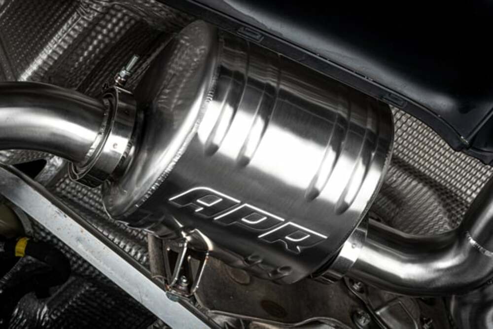 Fits 2017-24 718 Boxster Porsche Catback Exhaust Left Muffler-2.0/2.5T stainless steel