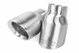 Fits 2017-24 718 Boxster Porsche Double-Walled 3.5"Cut Tips (Silver)-Set for Audi and VW stainless steel