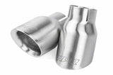 Fits 2017-24 718 Boxster Porsche Double-Walled 3.5"Cut Tips (Silver)-Set for Audi and VW stainless steel
