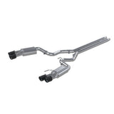 MBRP cat-back exhaust system fits 2018-2023 Ford Mustang Armor Pro Series T304 stainless steel carbon fiber tip S72053CF