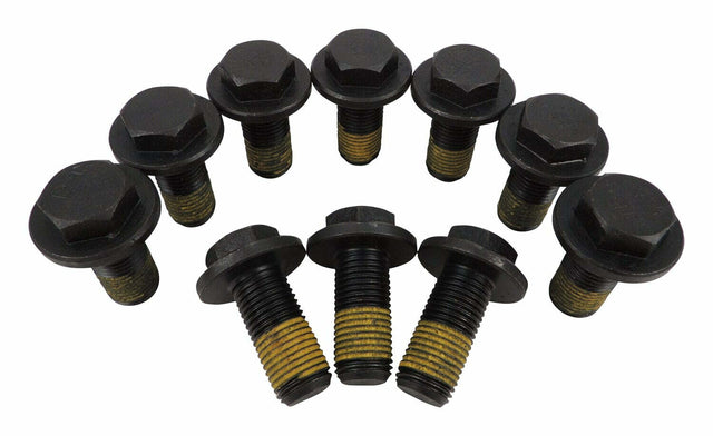 Fits 2018-2023 Jeep Wrangler JL Wrangler Differential Ring & Pinion Bolt Set; 68398733AA steel black
