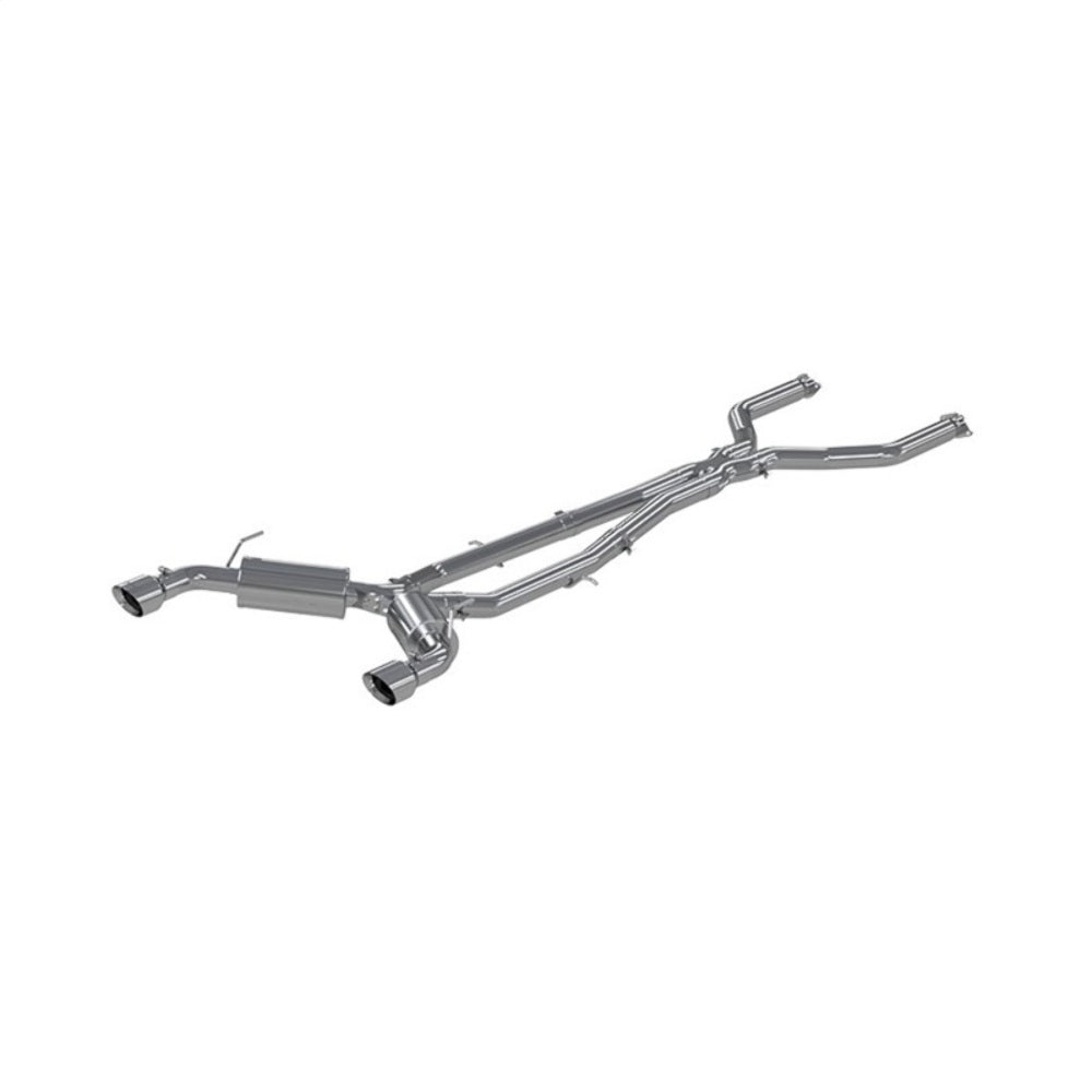 t Fits 2018-2024 INFINITI Q50 3" Cat Back, Dual Rear, T304 - S4400304 MBRP Exhaust