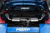 MBRP axle-back exhaust system fits 2019-2020 Mazda dual rear exit aluminized steel carbon fiber tip S44503CF 2.5 inch inlet/outlet