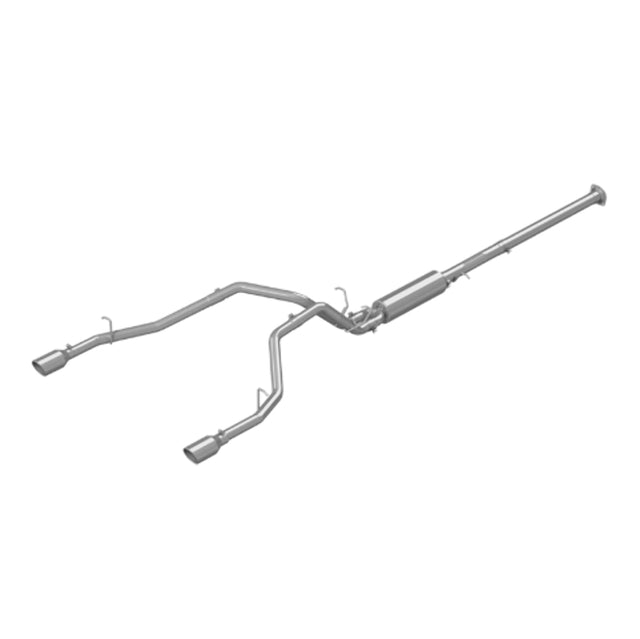 t Fits 2019-2020 Ram 1500 3in. Cat Back, 2.5in Dual Split Rear Exit; AL - S5152AL MBRP Exhaust