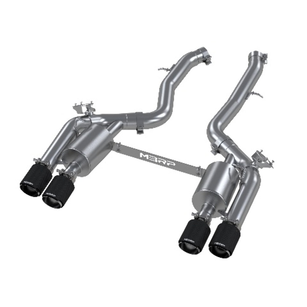 MBRP performance muffler fits 2019-2021 BMW Armor Pro Series T304 stainless steel S45023CF 3 inch inlet/outlet